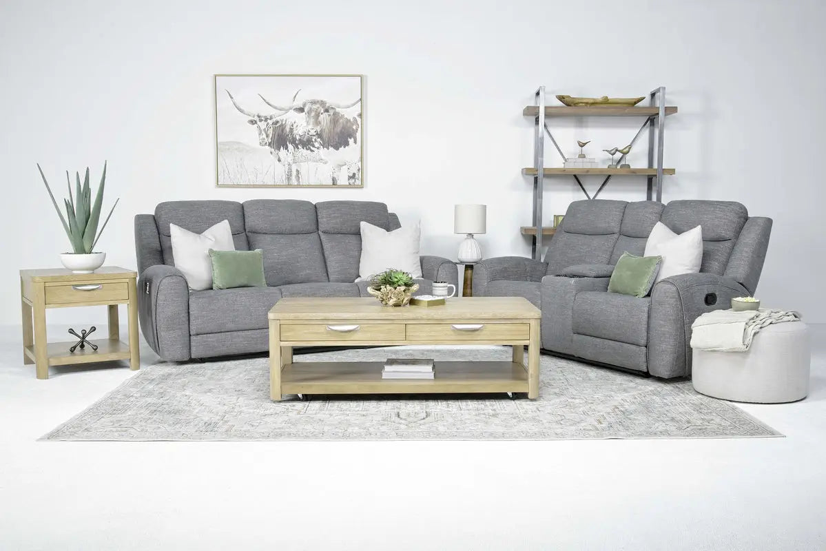 Mia Reclining Sofa & Console Loveseat